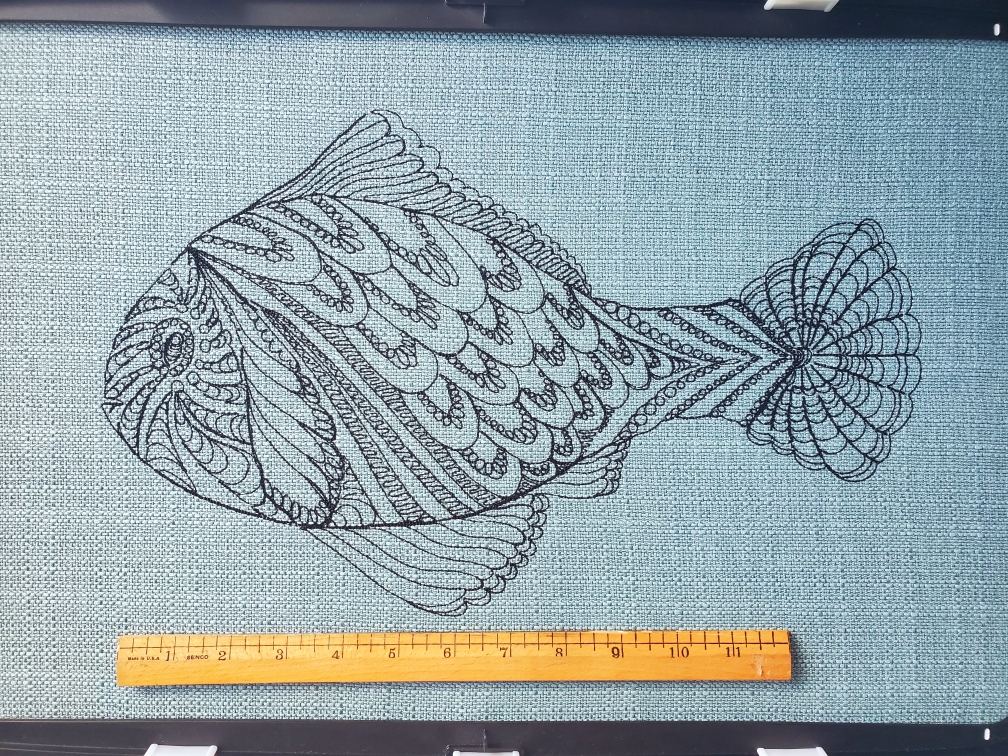 Single-fish-AcuSketch-oversized-embroidery-Jennifer-Wheatley-Wolf